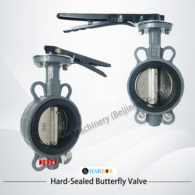 s из D71X-16C Soft Seal Butterfly Valve с корпусным материалом WCB и соединением вафеля